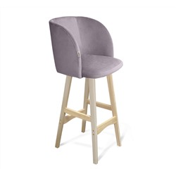 Стул барный SHT-ST33/S65
                        сиреневая орхидея / прозрачный лак