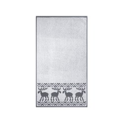 Полотенце махровое 6с103.412ж1 Оленики(графит5) 50х90см