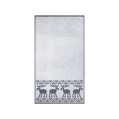 Полотенце махровое 6с103.412ж1 Оленики(графит5) 50х90см