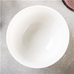 Салатник Magistro «Кувшинка Бланш», 220 мл, d=10 см, фарфор, белый