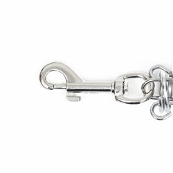 Поводок усиленный с амортизатором от рывка, 120×1.2 см, чёрно-синий