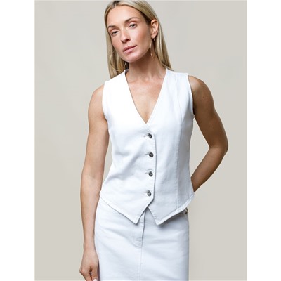 Жилет из эластичного денима