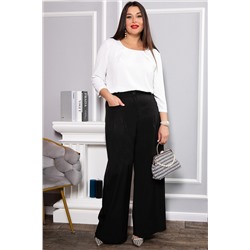 Брюки палаццо Креатив (черные) Б14636-24М