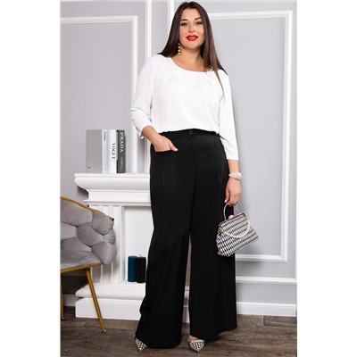 Брюки палаццо Креатив (черные) Б14636-24М