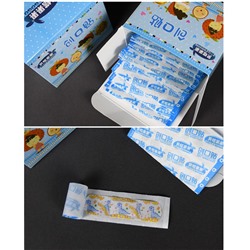 Водонепроницаемые детские лейкопластыри с рисунками ПРОЗРАЧНЫЕ, Набор 120 шт.