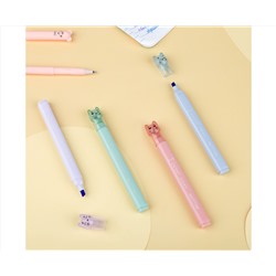 Набор текстовыделителей MESHU "Paw pastel", 04цв., пастельные цвета, 1-4мм, блистер с европодвесом