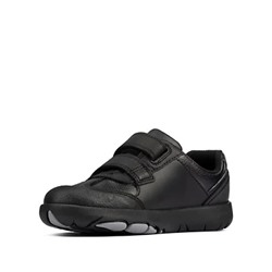 Kids' Leather Riptape School Shoes (Kid size 10-2.5)