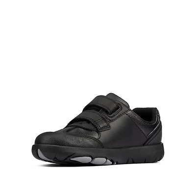 Kids' Leather Riptape School Shoes (Kid size 10-2.5)