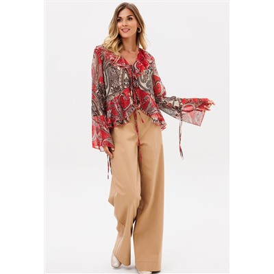 Блуза Gizart 15403 терракот