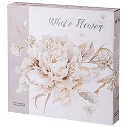 НАБОР ТАРЕЛОК ОБЕДЕННЫХ  LEFARD "WHITE FLOWER" 2 ШТ. 25,5 СМ СЕРЫЙ (КОР=12НАБ.)
