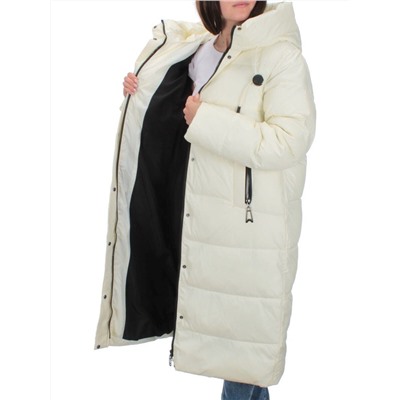 H-2202 WHITE Пальто зимнее женское (200 гр .холлофайбер)