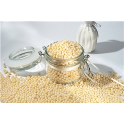 Драже "Рисовые шарики (5 мм) в белом шоколаде - Premium"