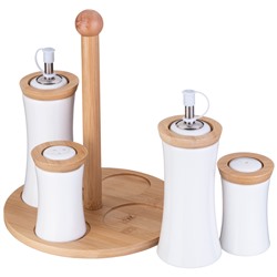 НАБОР ДЛЯ СПЕЦИЙ LEFARD "NATIVE" 4 ПР. НА ДЕРЕВ. ПОДСТАВКЕ (КОР=16НАБ.)