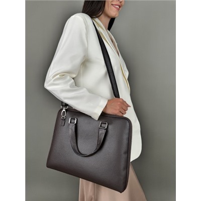 Сумка унисекс из телячьей кожи / TB-309033-2 Marrone Scuro Dollaro