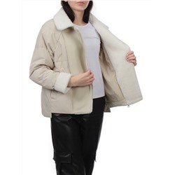 S24-163 BEIGE Куртка демисезонная женская (100 гр. холлофайбер)