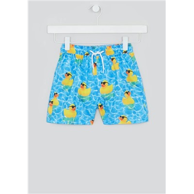 Boys Duck Print Recycled Swim Shorts (4-13yrs)
