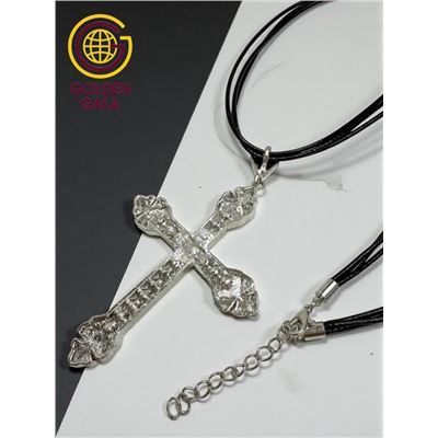 Кулон на кожаном шнурке "Женская грация" Арт КШ2130/21