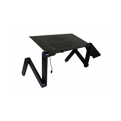Столик Multifunctional Laptop Table цвет-черный для ноутбука с вентилятором складной(6) оптом