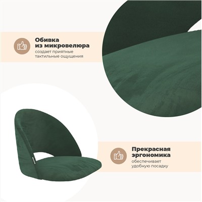 Стул SHT-ST34/S95-WH-1
                        лиственно-зеленый / прозрачный лак / черный муар