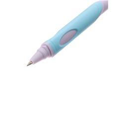 Ручка шариковая первоклассника, ErichKrause ErgoLine Stick&Grip Pastel, 0.5 мм, блистер, синяя