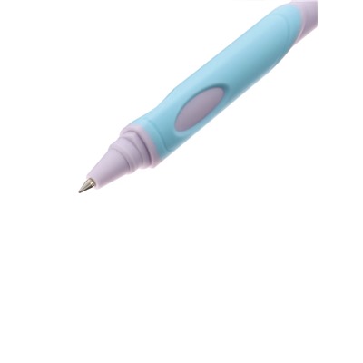 Ручка шариковая первоклассника, ErichKrause ErgoLine Stick&Grip Pastel, 0.5 мм, блистер, синяя