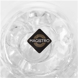 Стакан с двойными стенками Magistro «Дуо. Виноград», 200 мл, 8,5×9 см, стекло, прозрачный