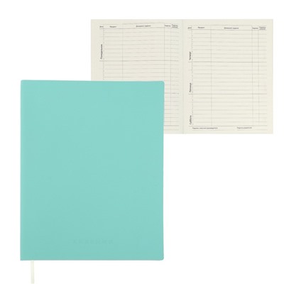 Дневник школьный для 1-11 классов Minty soft touch, мягкая обложка, искусственная кожа, ляссе, 80 г/м²