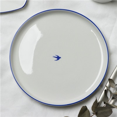 Тарелка керамическая плоская «Ласточка», 20 см, Dolce Ceramo