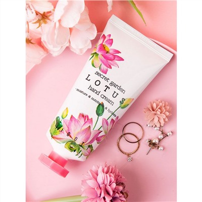 Jigott Крем для рук с экстрактом лотоса / Secret Garden Lotus Hand Cream, 100 мл