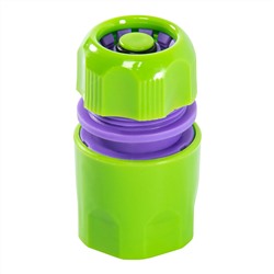 Соединитель пластмассовый, быстросъемный для шланга 1/2, аквастоп Palisad