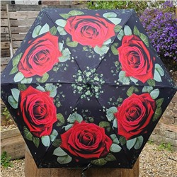 L501-4480 HugeRose (Большая роза) Зонт женский механика Fulton