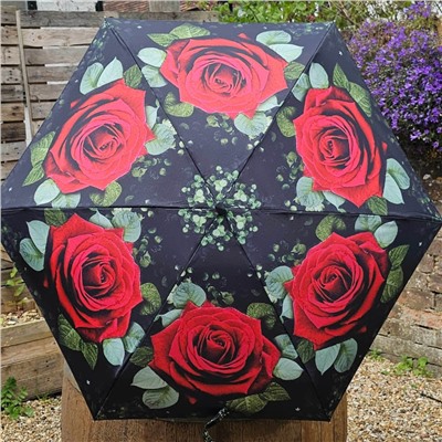 L501-4480 HugeRose (Большая роза) Зонт женский механика Fulton