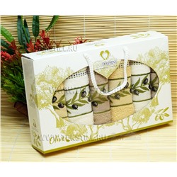Махровые Полотенца 30x50 см. 6 шт./уп. Olive TWO DOLPHINS