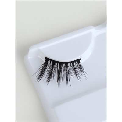 Ресницы накладные «Уголки», 12 мм, без клея, чёрные