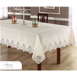 Скатерть с Декоративной Вышивкой 160x260 см Marry - Royal Nazik