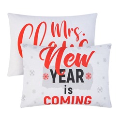Комплект наволочек «Этель» New Year, 50×70 см - 2 шт., хлопок 100%, бязь