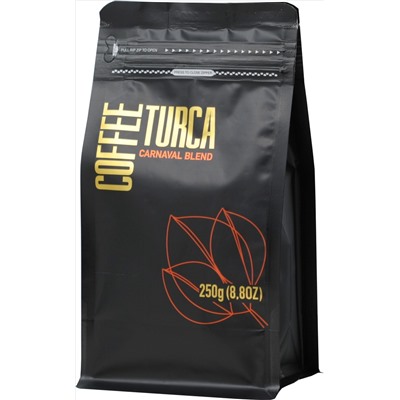COFFEE TURCA. Carnaval Blend (зерновой) 250 гр. мягкая упаковка