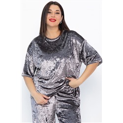 Блуза Таинственное очарование (серо-бежевая) Б14681-25М