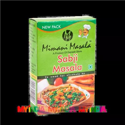 Сабджи Масала (50 г), Sabji Masala, произв. Mimani Masala