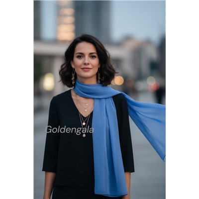 Шарф шифоновый однотонный Арт 0984/9