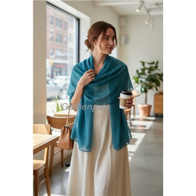 Шарф шифоновый однотонный Арт 0984/13