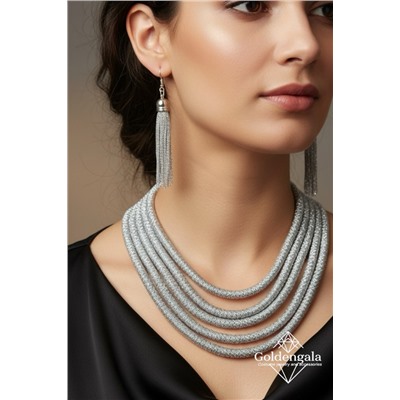 Набор бижутерии колье трансформер и серьги П5/008