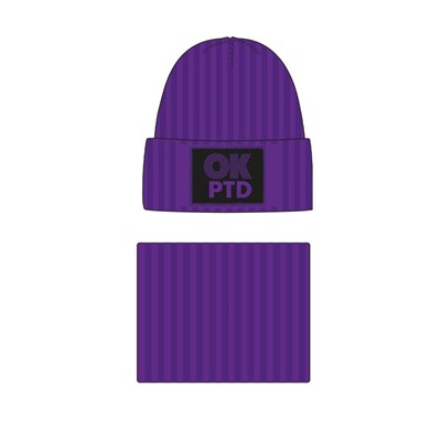 Комплект для девочки: шапка, снуд