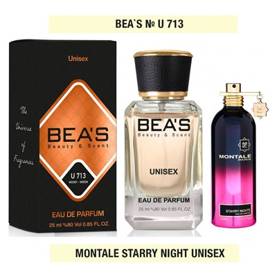 Beas U713 Montale Starry Nights edp 25 ml, Парфюм унисекс Beas U713 создан по мотивам аромата Montale Starry Nights