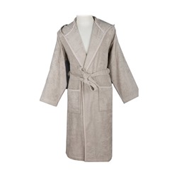 Халат Велюровый Мужской (XXL) Ecosoft Bej Bay XXlarge Bornoz- EcoCotton