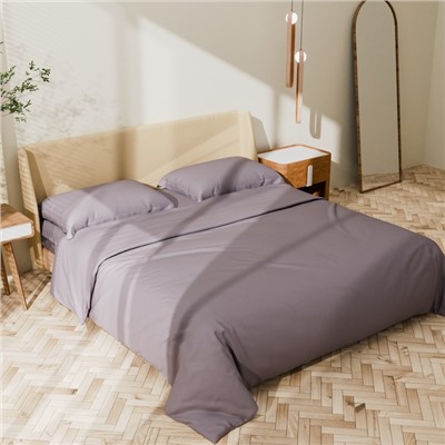 Постельное бельё Этель 1,5 сп Grey sky 143х215, 150х215, 50х70+3-2 шт, мако-сатин, 114г/м2
