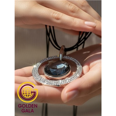 Кулон на кожаном шнурке "Женская грация" Арт КШ2130/15