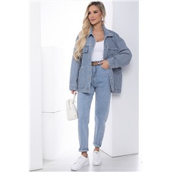 Жакет джинсовый Хлоя (серо-голубая) Б13369-4М
