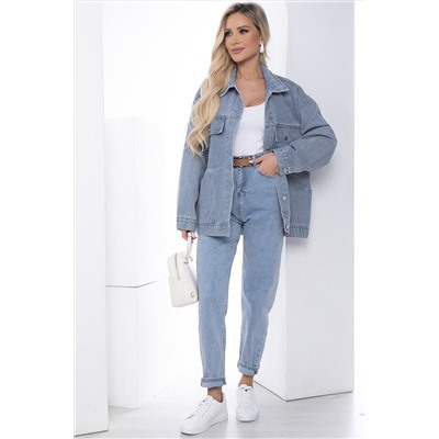 Жакет джинсовый Хлоя (серо-голубая) Б13369-4М