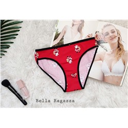 Трусики арт.09, красный новогодний